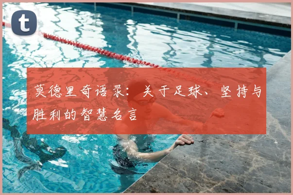 莫德里奇语录：关于足球、坚持与胜利的智慧名言