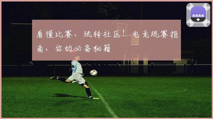 看懂比赛，玩转社区！电竞观赛指南，你的必备秘籍